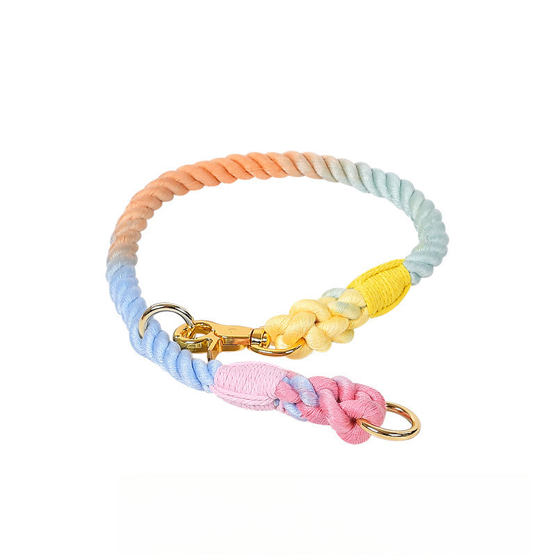 16 Colors Metal-Clasped Cotton P-Clip Collar