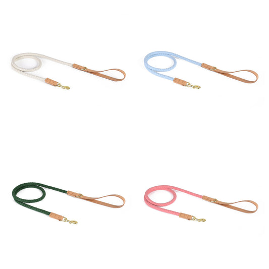 4 Colors Leather-Suede Leash