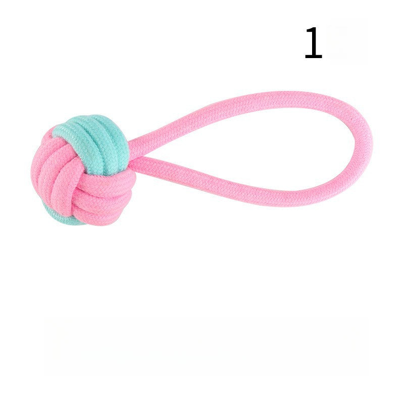 12 Styles Pastel Colors Rope Knot Chew Toy