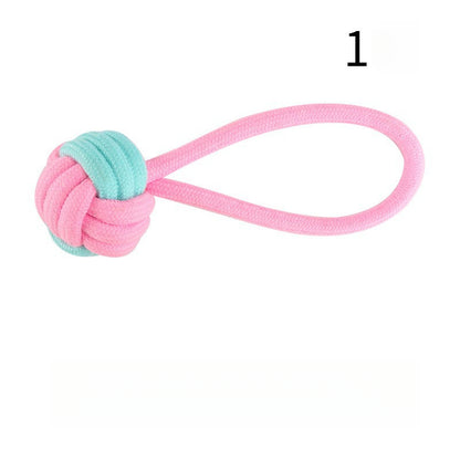 12 Styles Pastel Colors Rope Knot Chew Toy