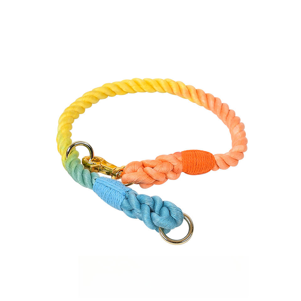 16 Colors Metal-Clasped Cotton P-Clip Collar
