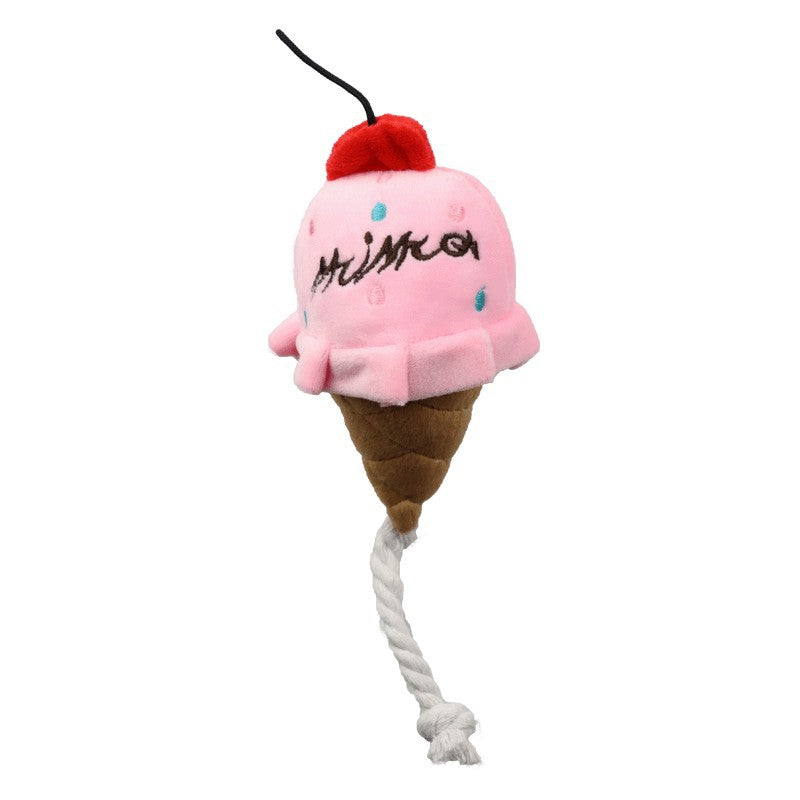 7 Food-Shaped Squeaky Plush Chew Toy