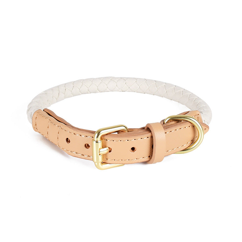 4 Colors Leather-Suede Collar