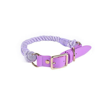 4 Colors Colorful Leather-Cotton Collar