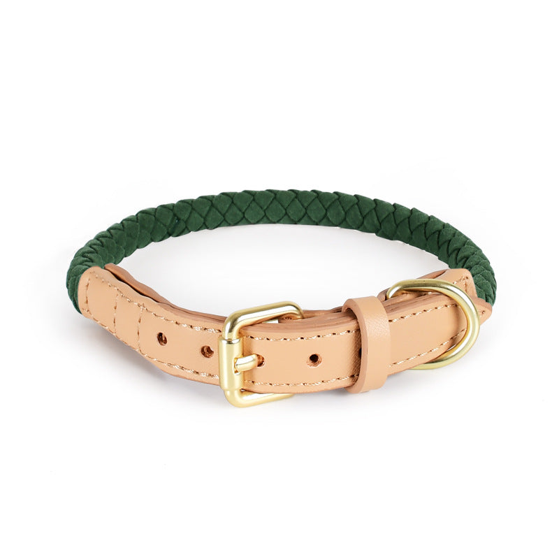 4 Colors Leather-Suede Collar