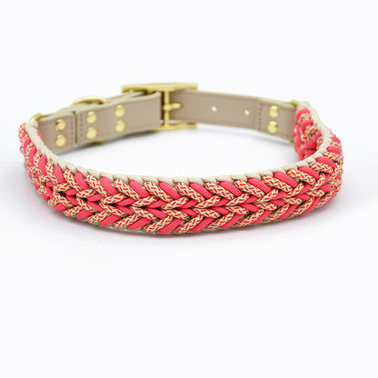 2 Colors Leather-Nylon Leash