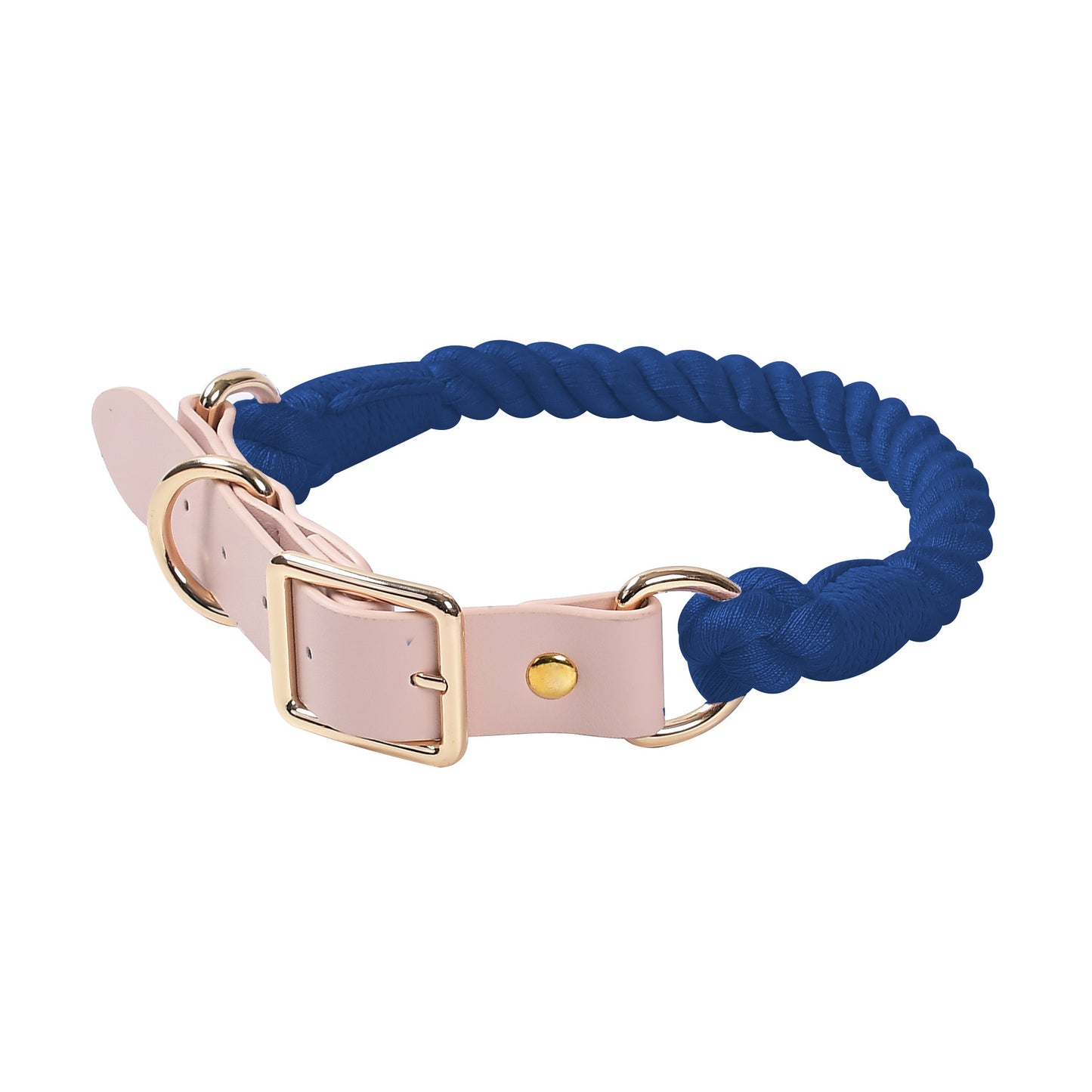 15 Colors Pink Leather-Cotton Collar