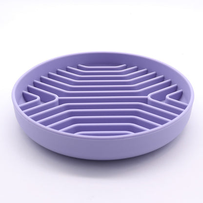 4 Colors Maze/Striped Slow Feeder Bowl