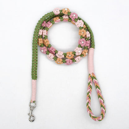 4 Colors Floral Leash