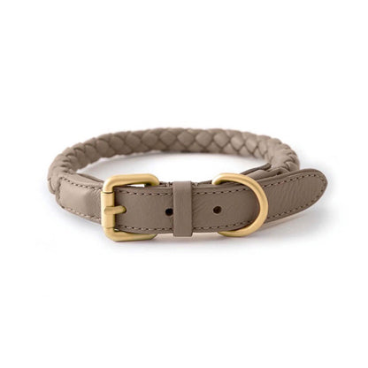 4 Colors Woven Leather Collar