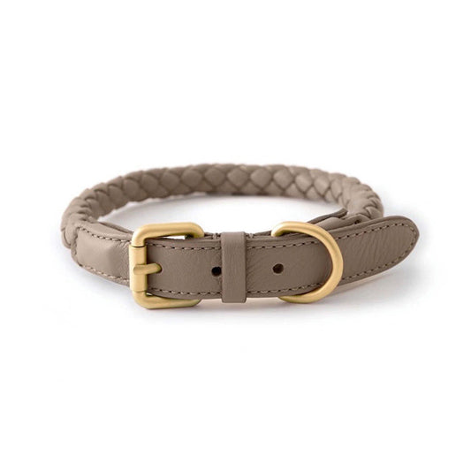 4 Colors Woven Leather Collar
