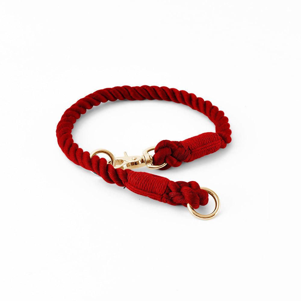 16 Colors Metal-Clasped Cotton P-Clip Collar