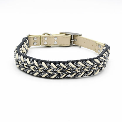2 Colors Leather-Nylon Leash