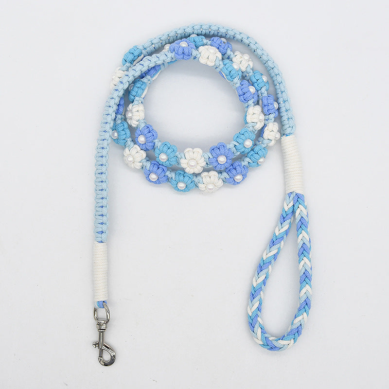 4 Colors Floral Leash