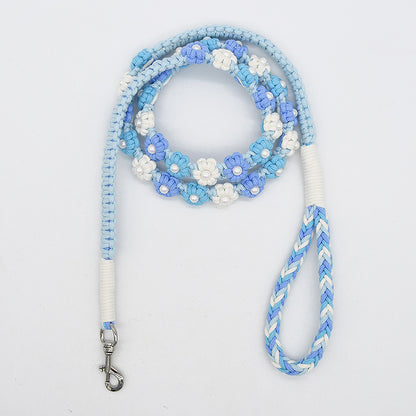 4 Colors Floral Leash