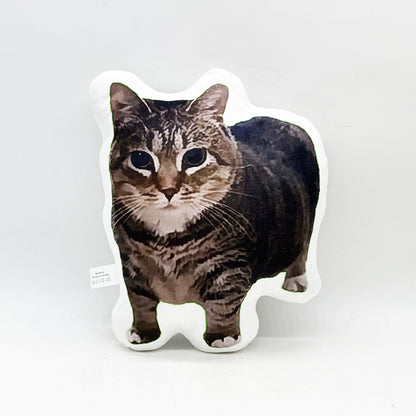 IOOAI Cat Quirky Cushion Abstract Pillow