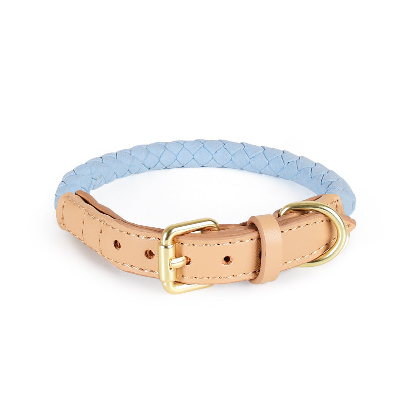 4 Colors Leather-Suede Collar