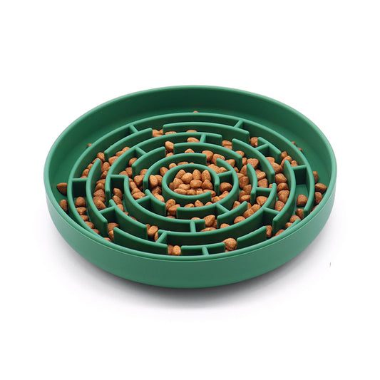 4 Colors Maze/Striped Slow Feeder Bowl
