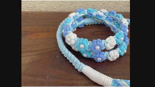4 Colors Floral Leash